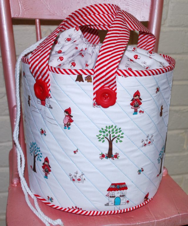 Let's Go Out Toy Bag Patchwork Pattern